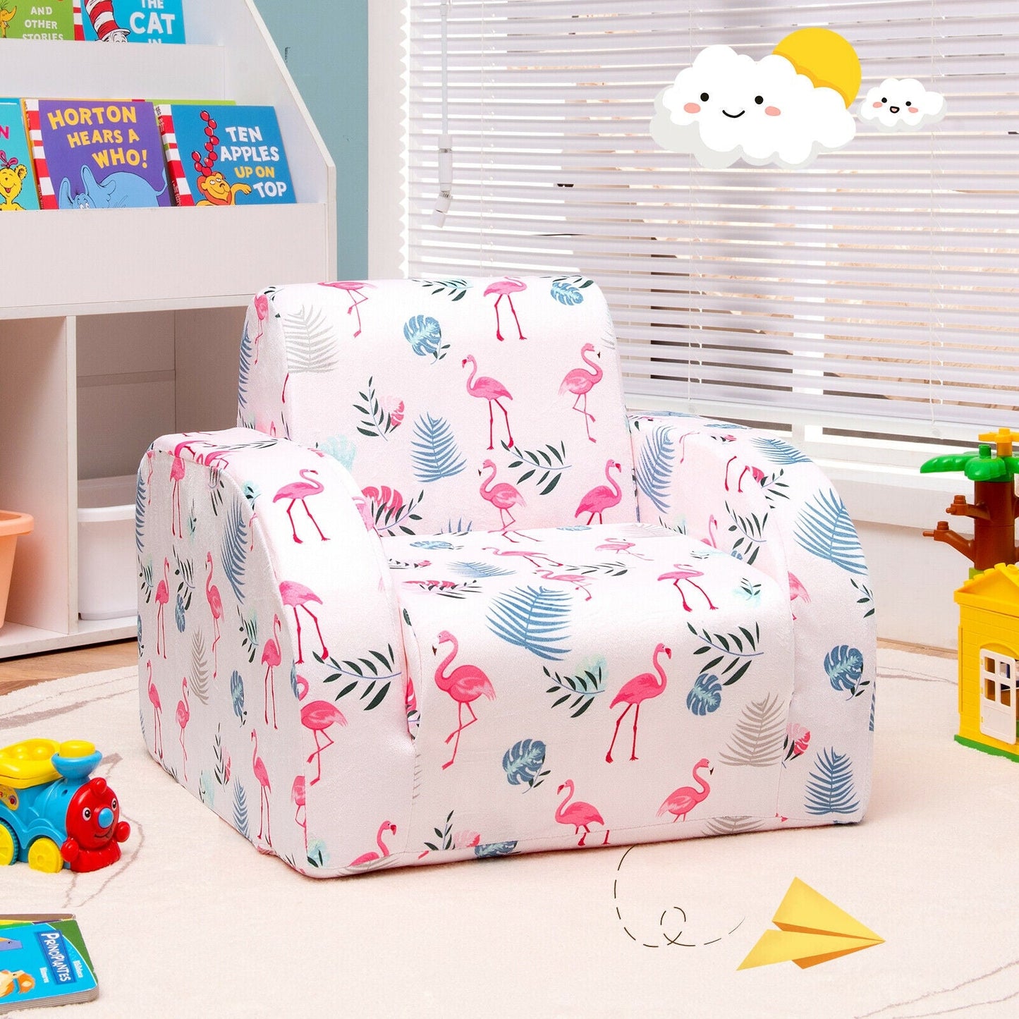 3-in-1 Convertible Kid Sofa Bed - Pink