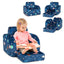 3-in-1 Convertible Kid Sofa Bed - Blue