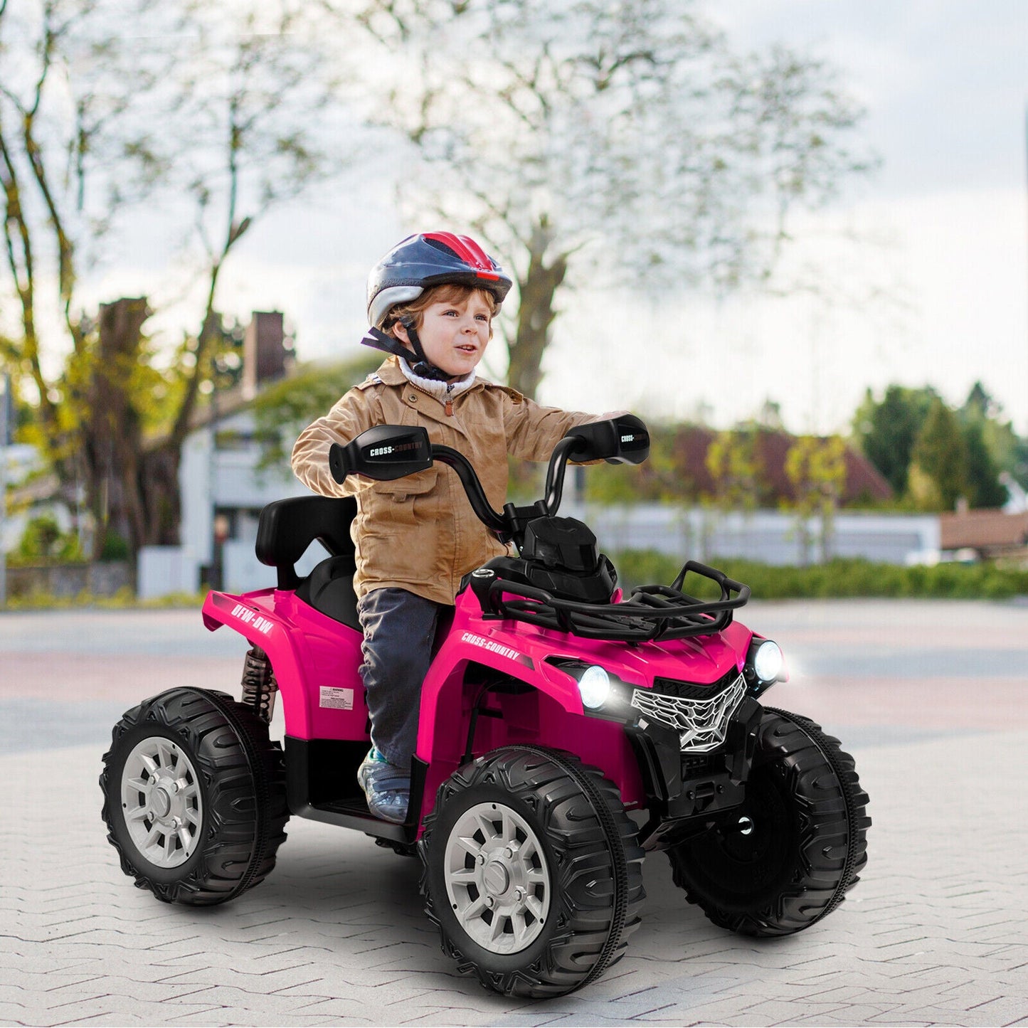 ATV para Niños de 12V con MP3 y Faros - Rosa