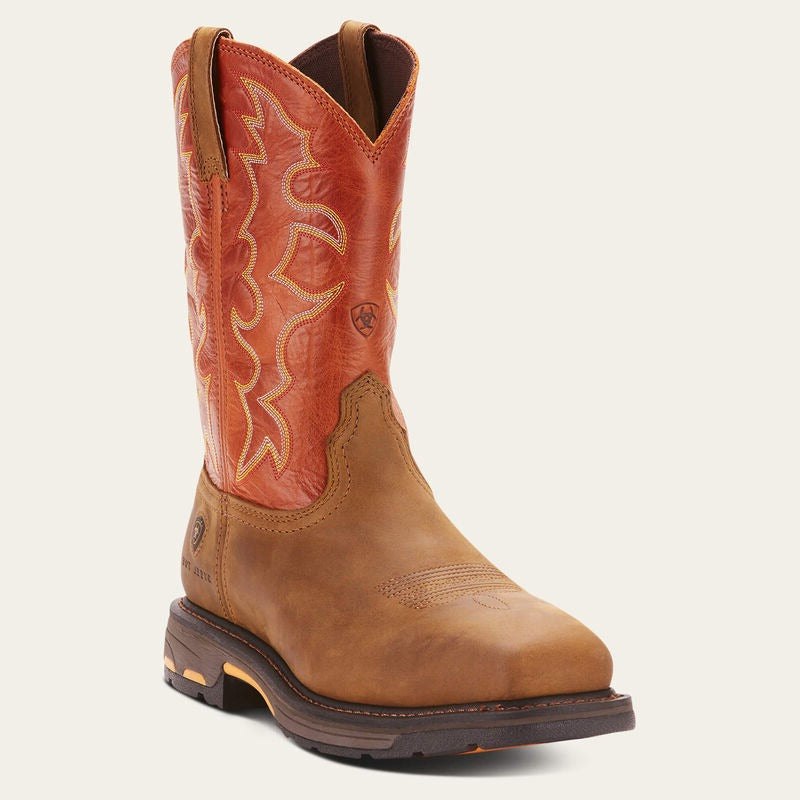 Ariat Men's WorkHog Steel Toe Boots - Rugged Comfort - Korvel