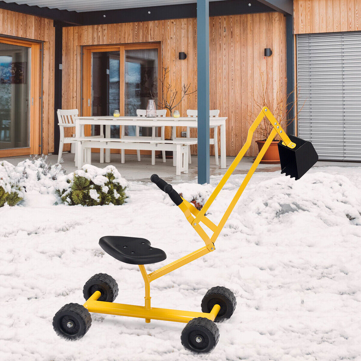 Excavatrice à sable pour enfants avec cadre en acier robuste