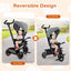 4-in-1 Baby Tricycle Toddler Trike - Gray
