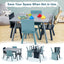 5-Piece Kids Wooden Activity Play Furniture Set - Blue