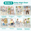6-in-1 Convertible Baby High Chair - Gray