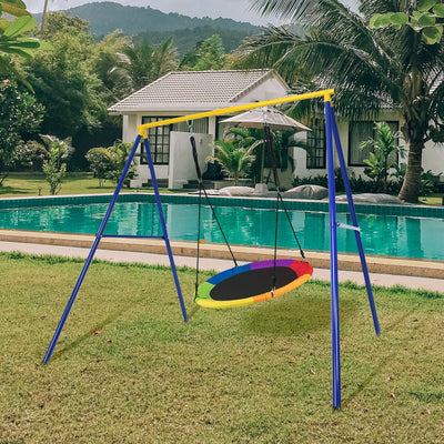 Soporte de Columpio de Acero A-Frame Extra Grande y de Alta Resistencia