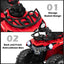 12V Kids Ride On ATV 4 Wheeler with MP3 and Headlights - Red