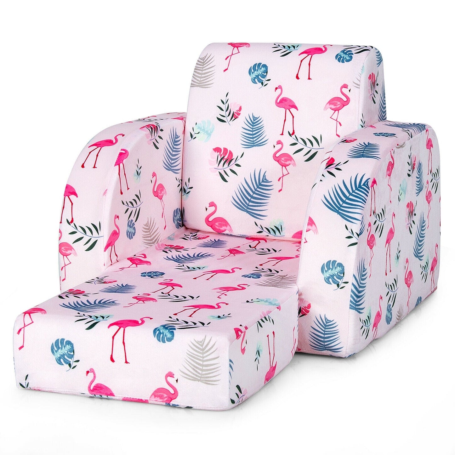 3-in-1 Convertible Kid Sofa Bed - Pink