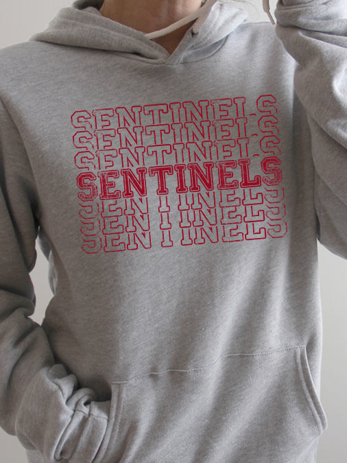Red Multi Sentinels Hoodie