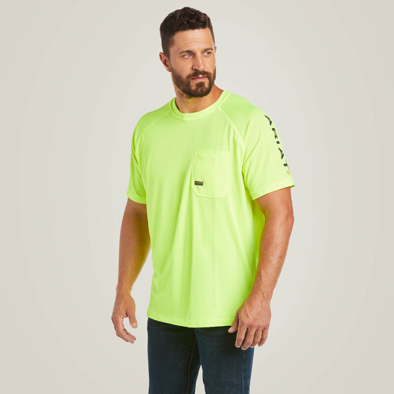 Neon Yellow Rebar Heat Shield T-Shirt - Korvel