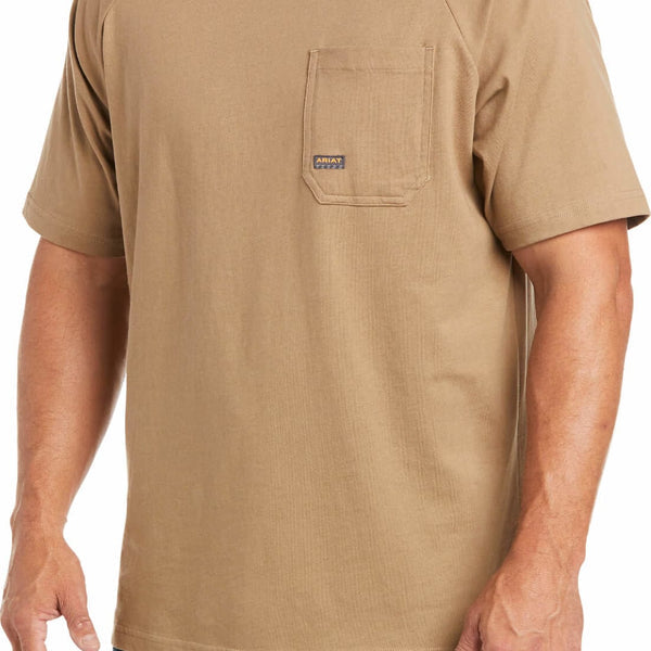 Ariat Men's Rebar Khaki Performance Tee - Korvel