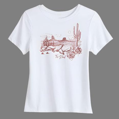 Cactus Blossom Women's Tee | Desert Inspired Fashion - Korvel