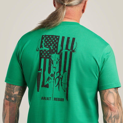 Ariat Men's American Outdoors Graphic Tee - Green - Korvel