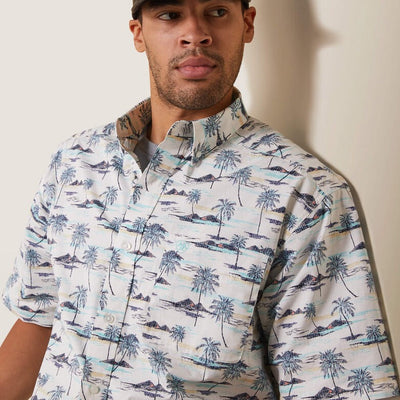 Ariat Men's Palm Oasis Short Sleeve Shirt - Korvel