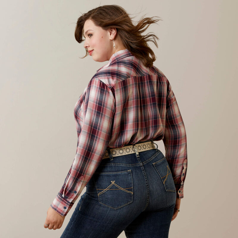 Ariat Women's Red Plaid Button-Up Shirt - Korvel