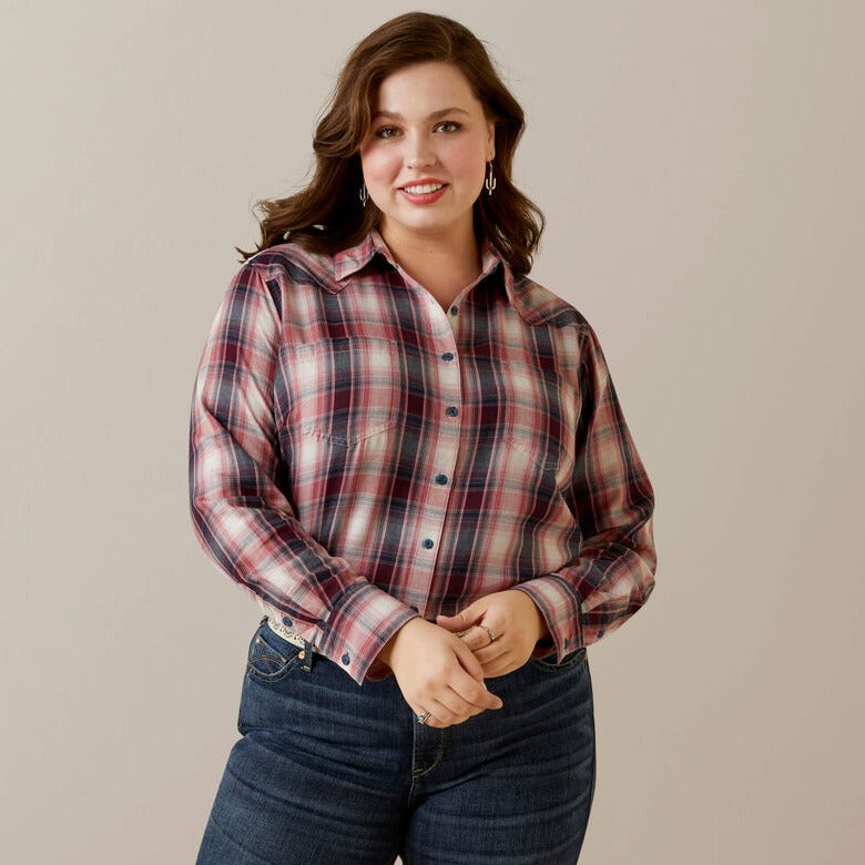 Ariat Women's Red Plaid Button-Up Shirt - Korvel