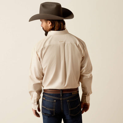 Ariat Men's Tan Long Sleeve Button-Up Shirt - Korvel