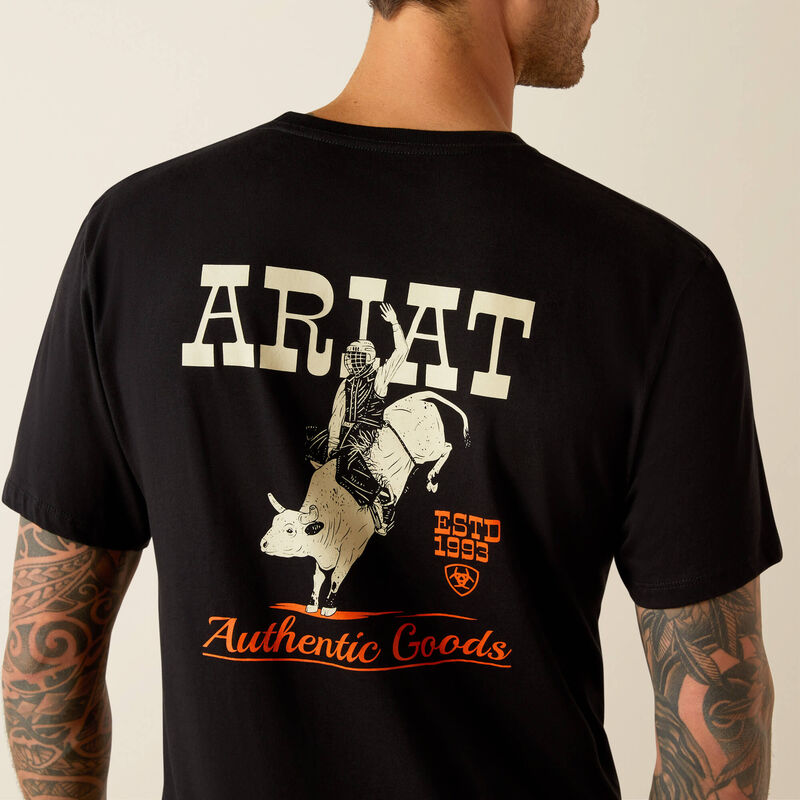 Ariat Men's Bull Riding Graphic Tee - Ultimate Comfort - Korvel