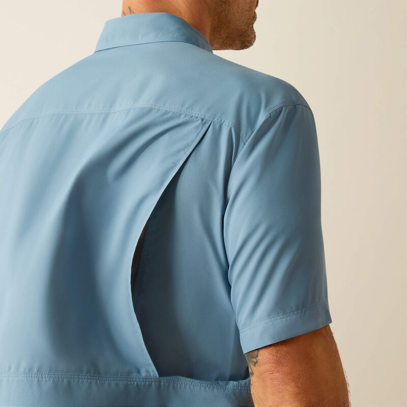 Ariat Men's Outbound Blue Short Sleeve Shirt - Korvel