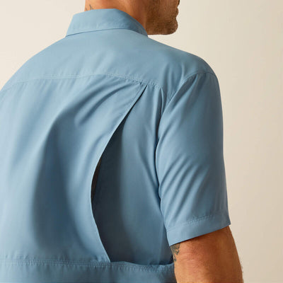 Ariat Men's Outbound Blue Short Sleeve Shirt - Korvel