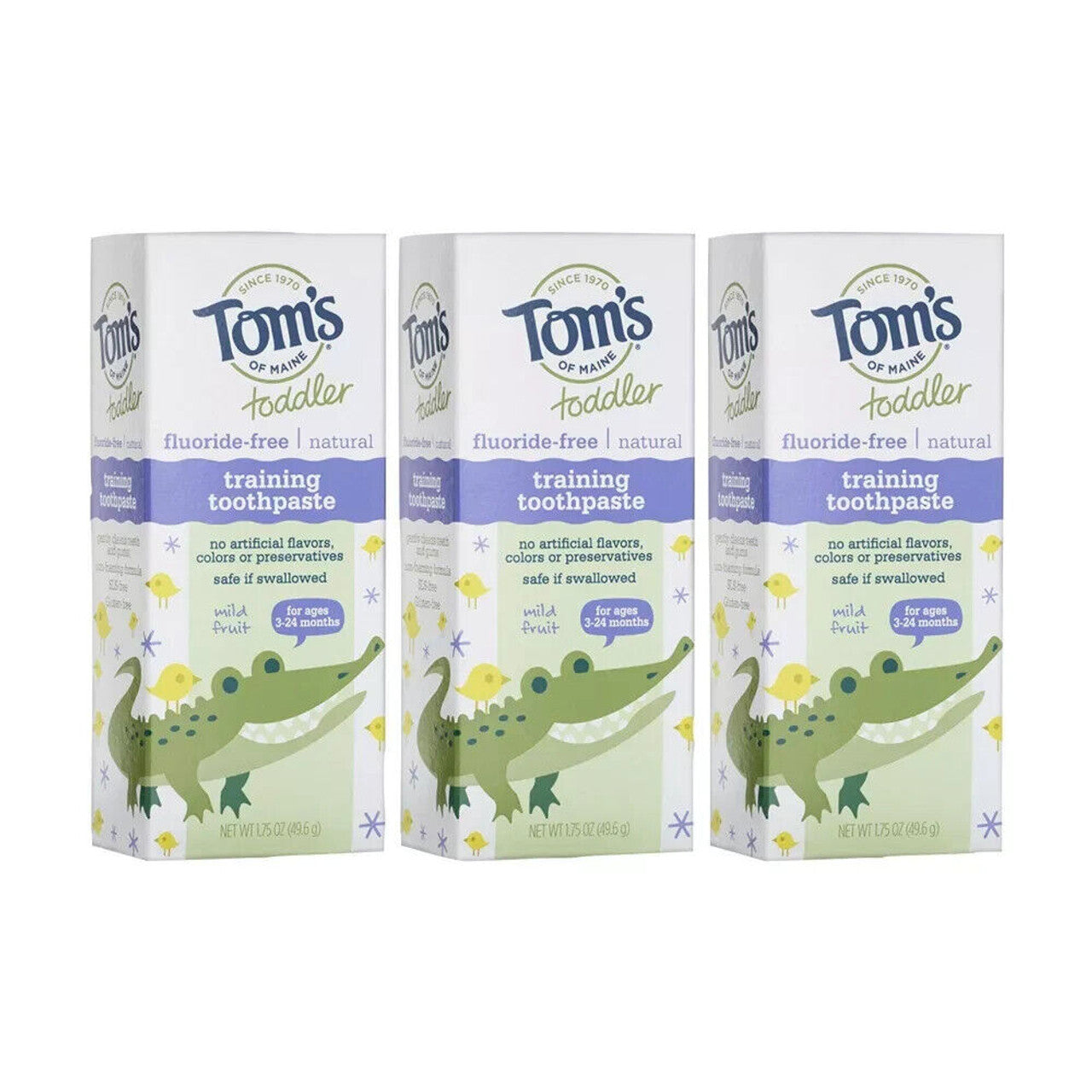 Pasta de dientes sin flúor Tom's of Maine sabor a fruta suave 1.75 oz