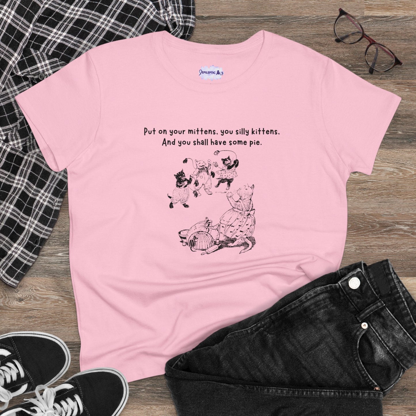 Charming Kittens Women's Cozy Cotton Tee - Korvel