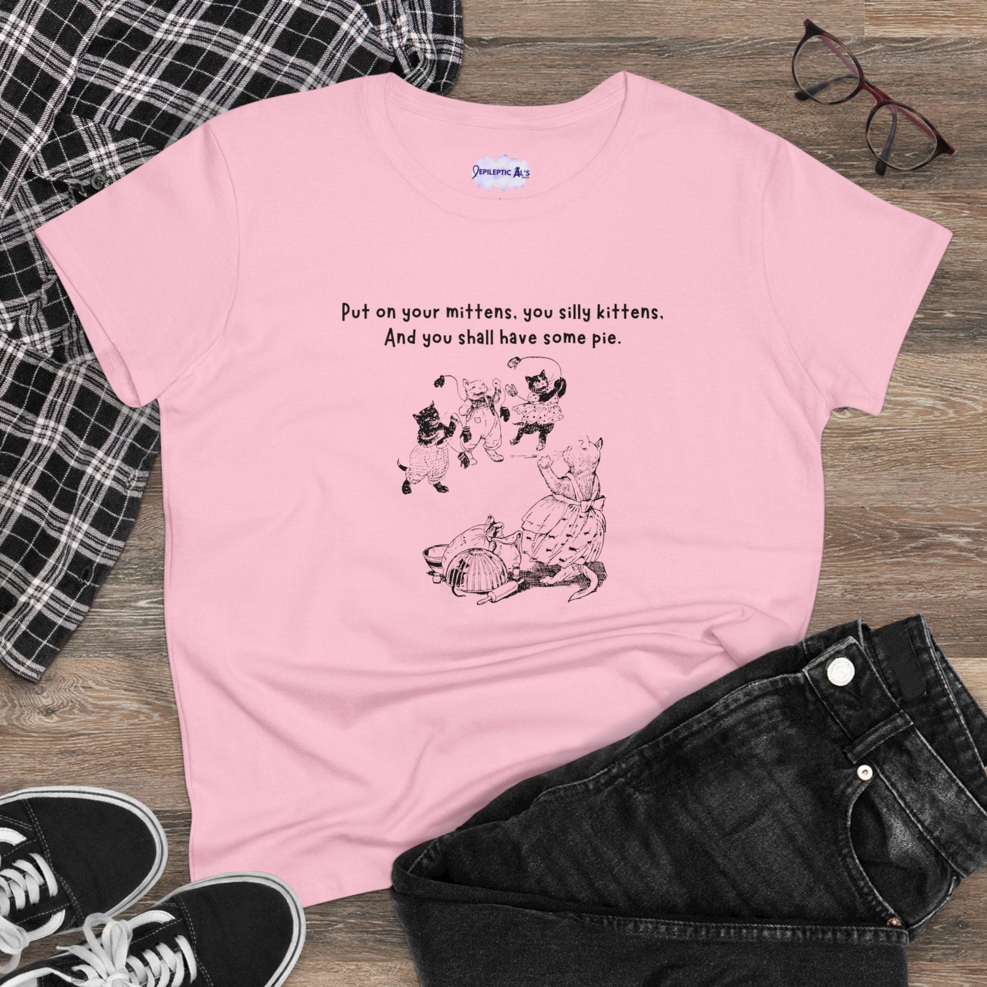 Charming Kittens Women's Cozy Cotton Tee - Korvel