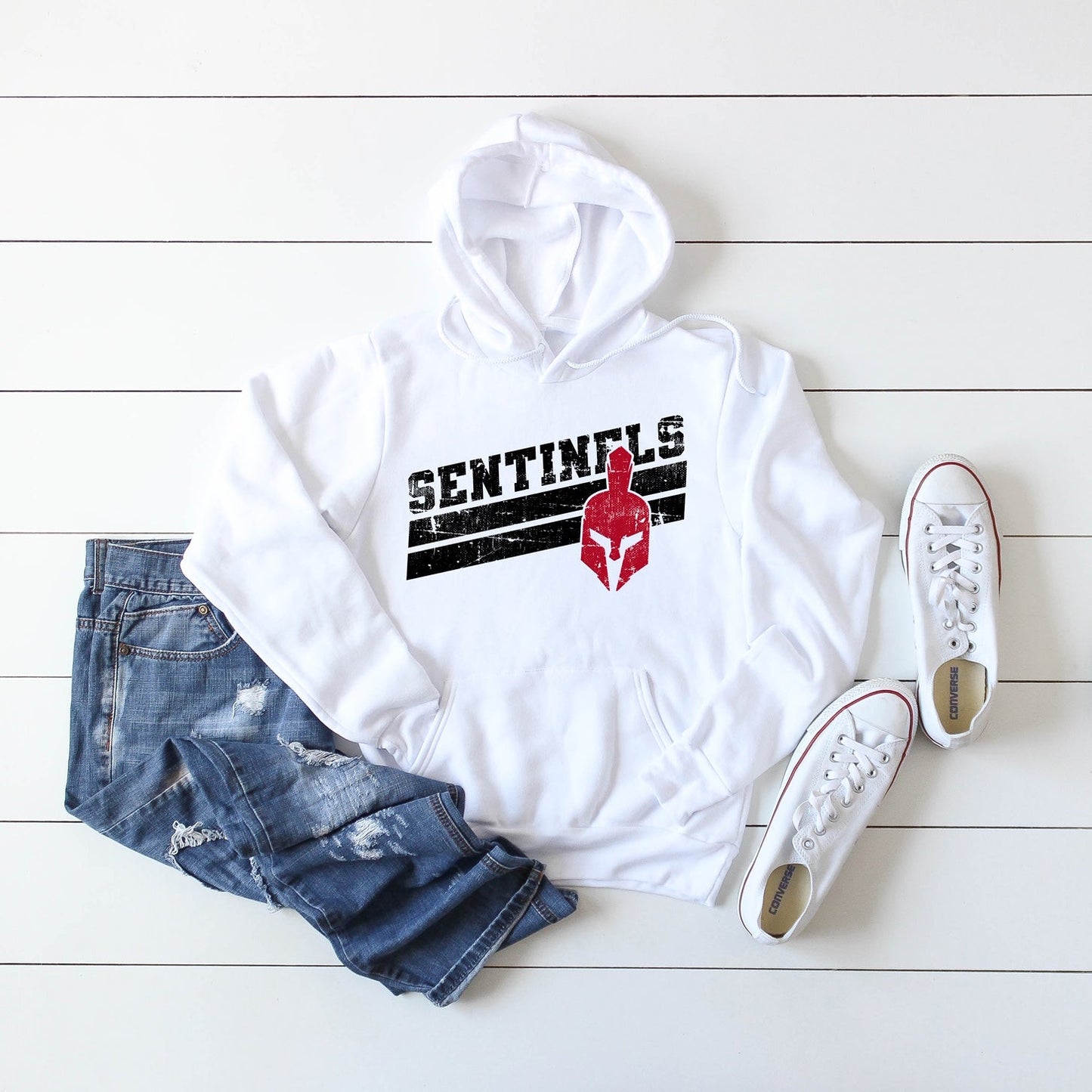 Sudadera con capucha a rayas de los Sentinels