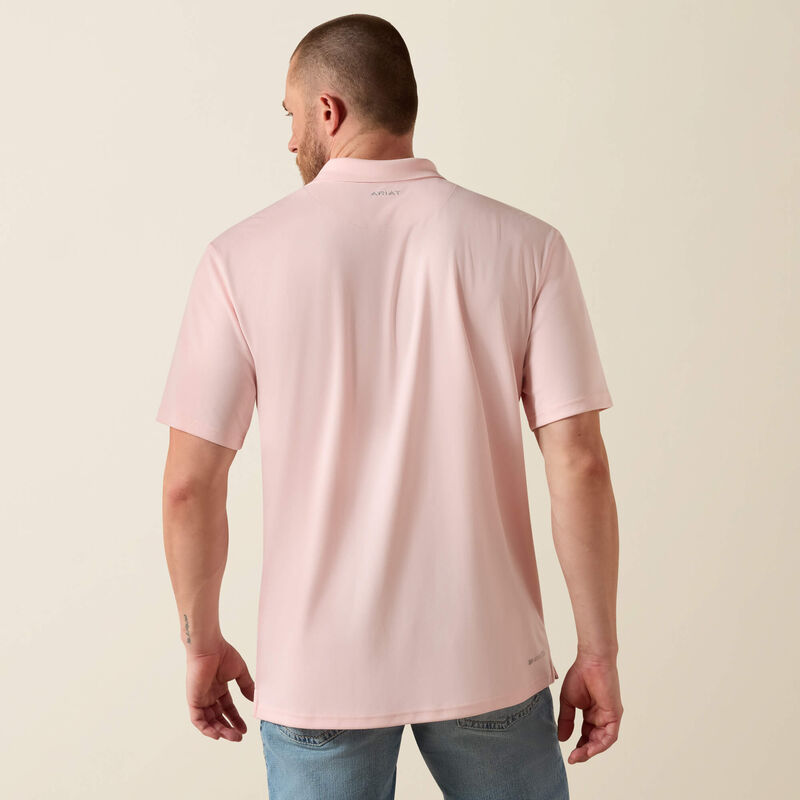 Ariat Men's Pink TEK Polo - Classic Fit