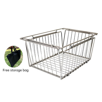 Cesta Plegable de Acero Inoxidable IGT para Almacenamiento Versátil