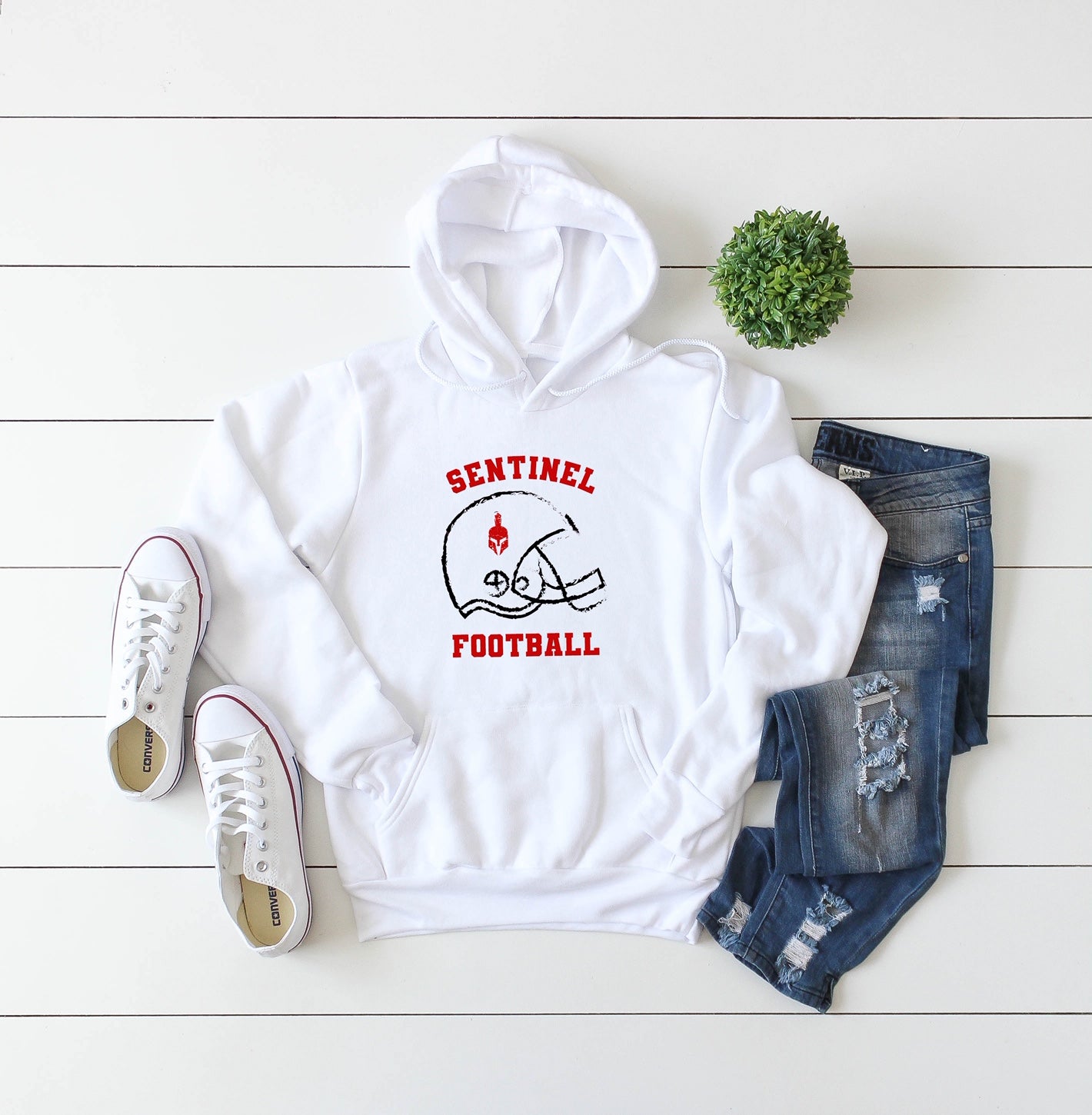 Sentinel Football Helmet Hoodie