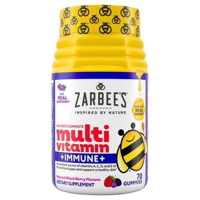 Gommes multivitaminées pour enfants Zarbee's + soutien immunitaire - 70 unités