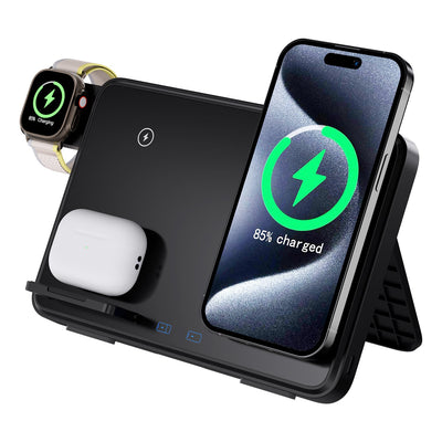 Premium 3-in-1 Wireless Charger for iPhone, Apple Watch, and AirPods