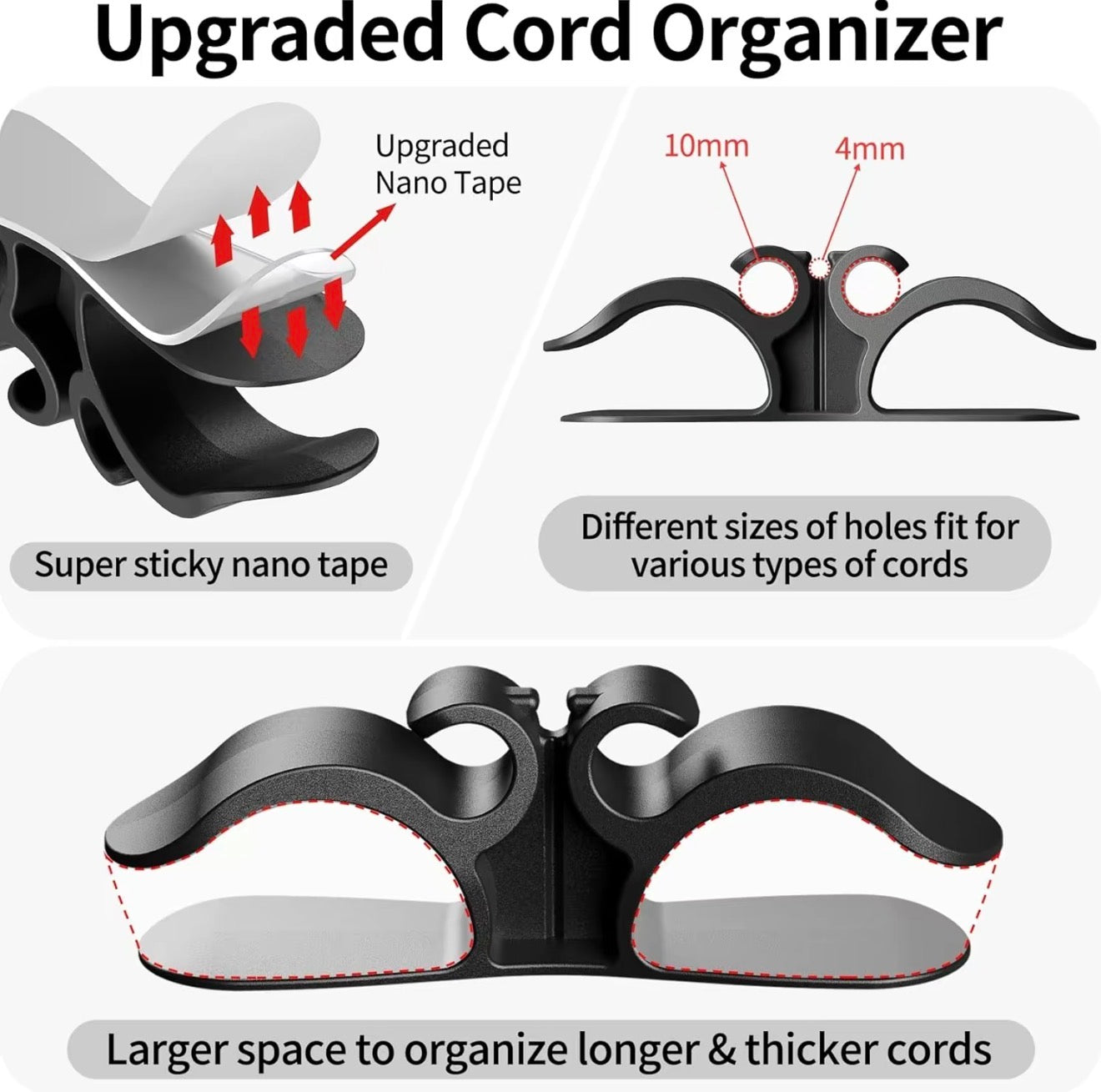 Crochet de l'appareil SmartCord pour des cordons organisés