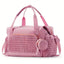Large Capacity Striped Handbag for Travel