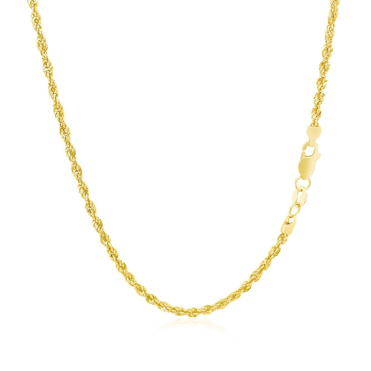 Cadena de Cuerda Ligera de Oro Amarillo de 14k - 2.0mm