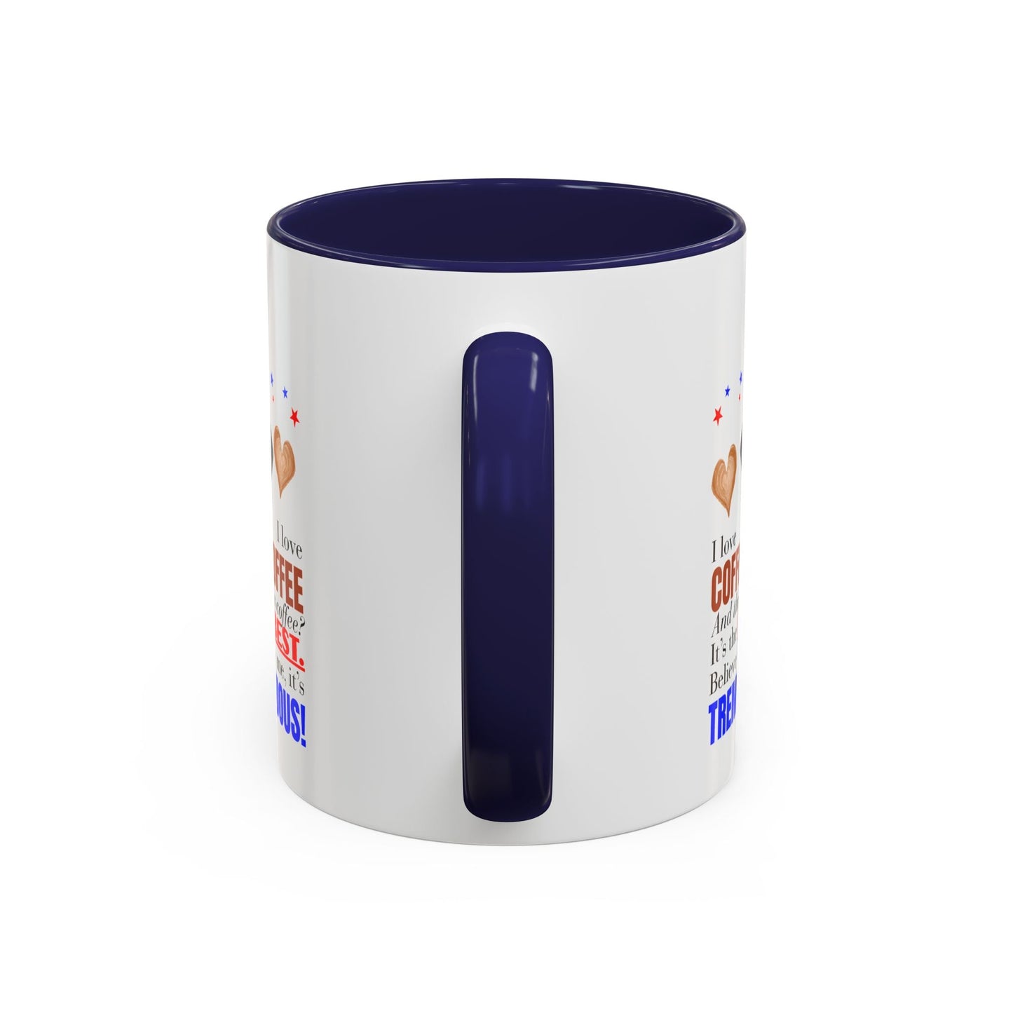 Taza de café de acento vibrante