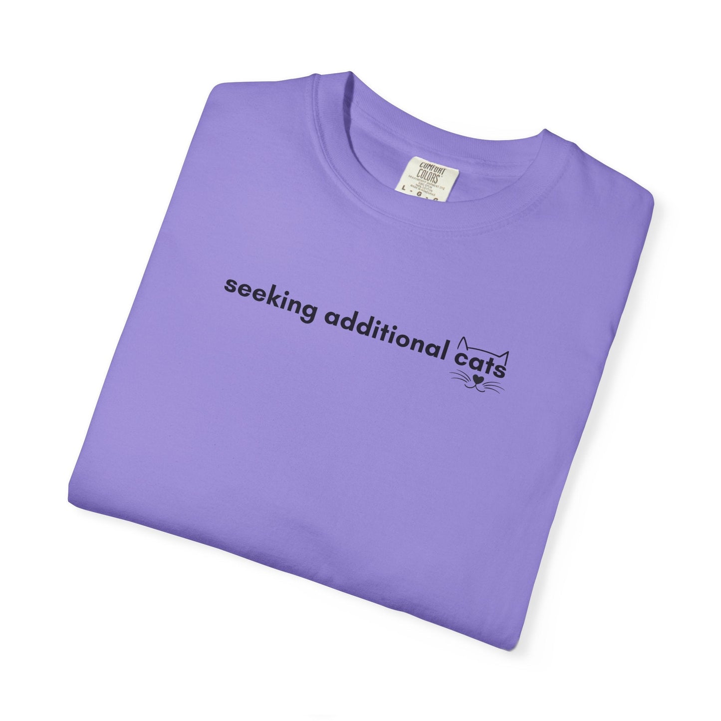 Seeking Additional Cats T-Shirt | Minimalist Cat Lover Tee