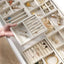 Plush jewelry storage box jewelry box rings earrings bracelets necklaces storage display shelf - Korvel