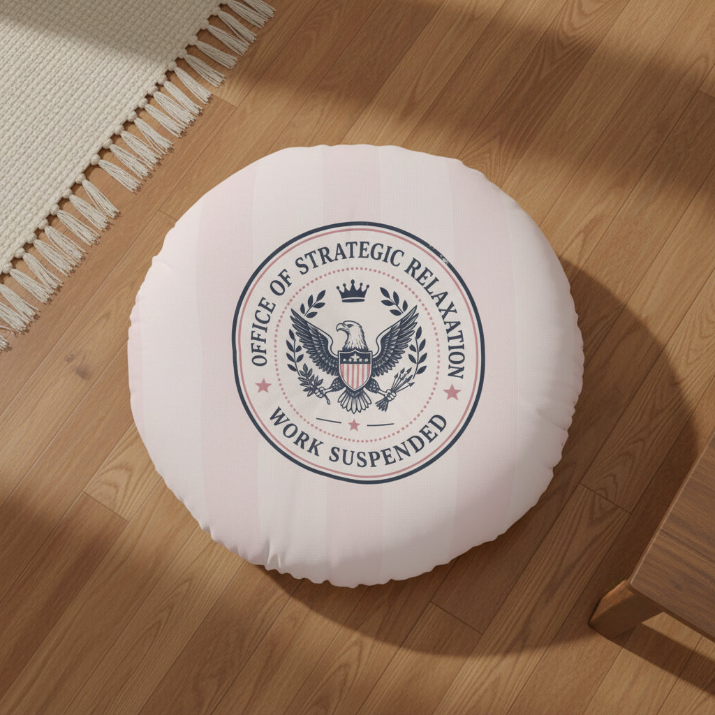 Bureau de la Détente Stratégique – Coussin de Sol Rond