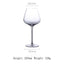 Elegant Black and Red Bow Tie Burgundy Wine Glass