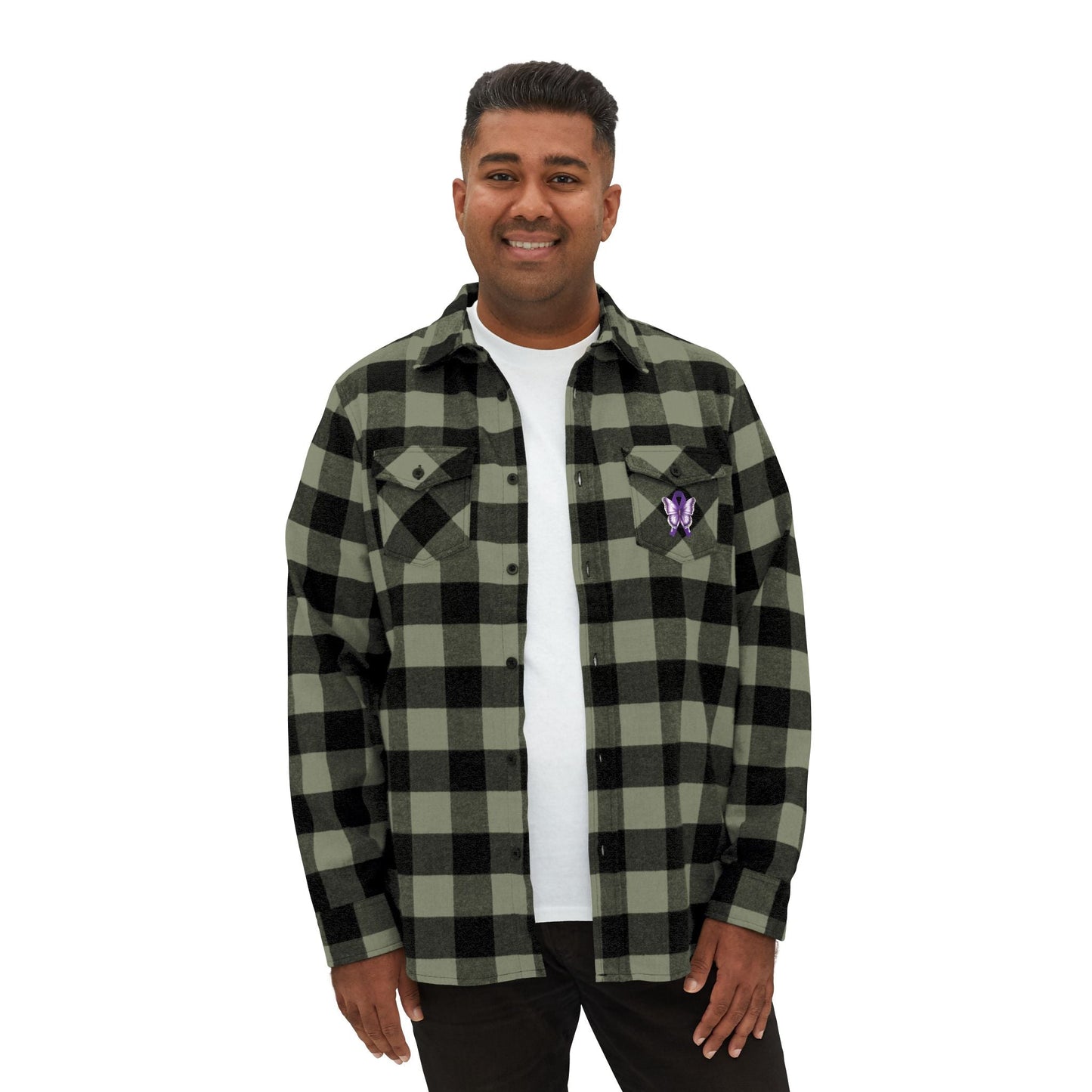 Chemise en flanelle unisexe Papillon de l'épilepsie