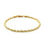 Bracelet en or jaune 10k avec motif en corde taillée en diamant - 2,75 mm