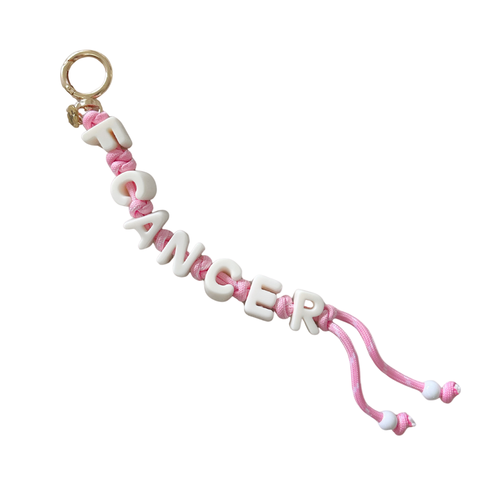 Charm de sac F CANCER ♡ pour sensibilisation