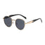 Elegant Metal Round Frame Sunglasses with UV Protection