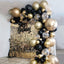 101-Piece Gold and Black Balloon Garland Kit for Celebrations