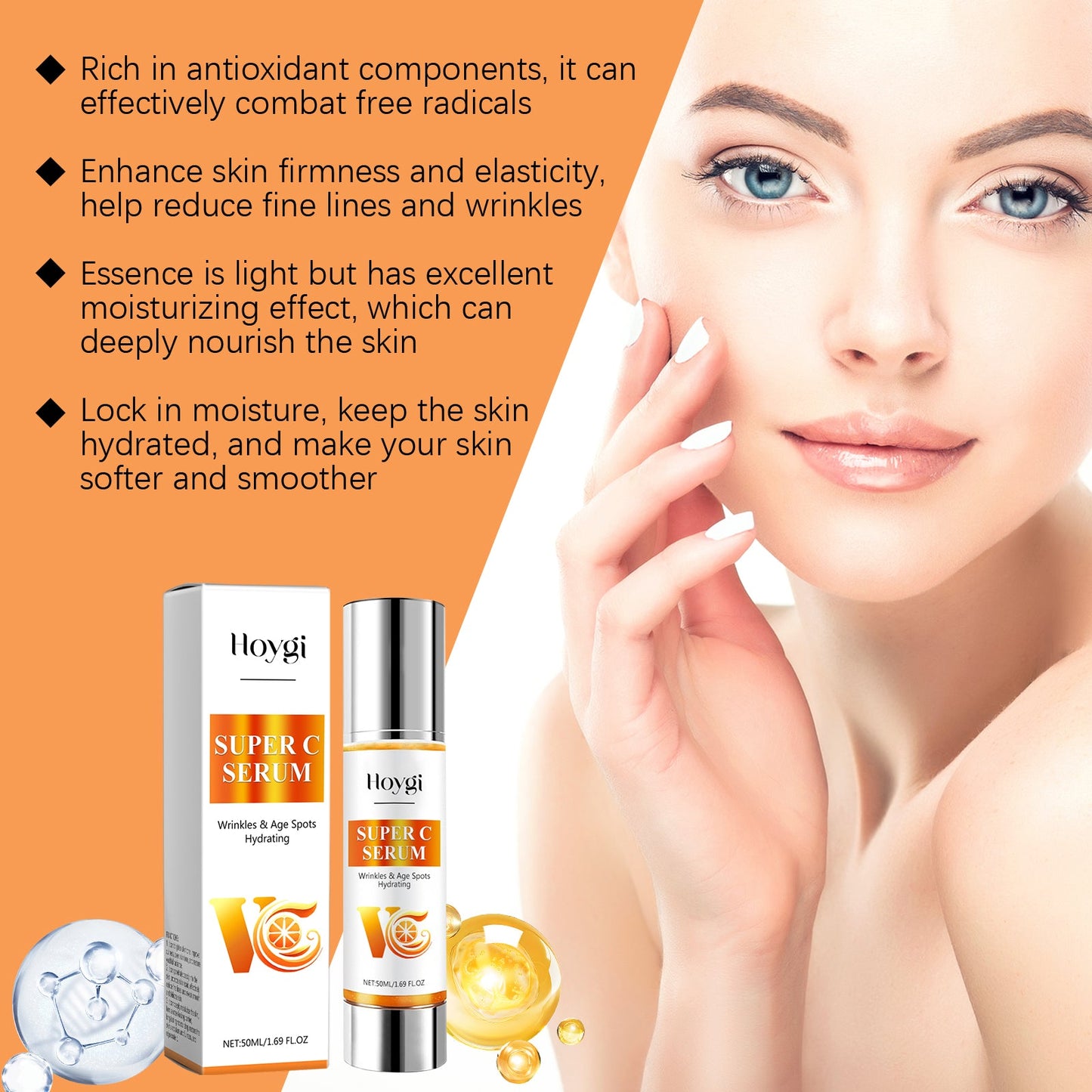 Sérum Hydratant à la Vitamine C pour une Peau Radieuse