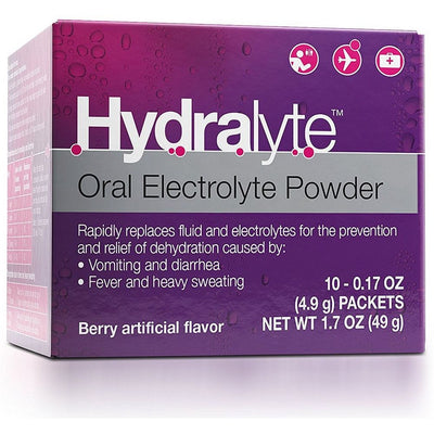 Poudre d'électrolytes oraux Hydralyte - Saveur Baie