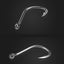 Hameçons de pêche circulaires en acier au carbone Rompin - Taille #2-15, 50 pièces