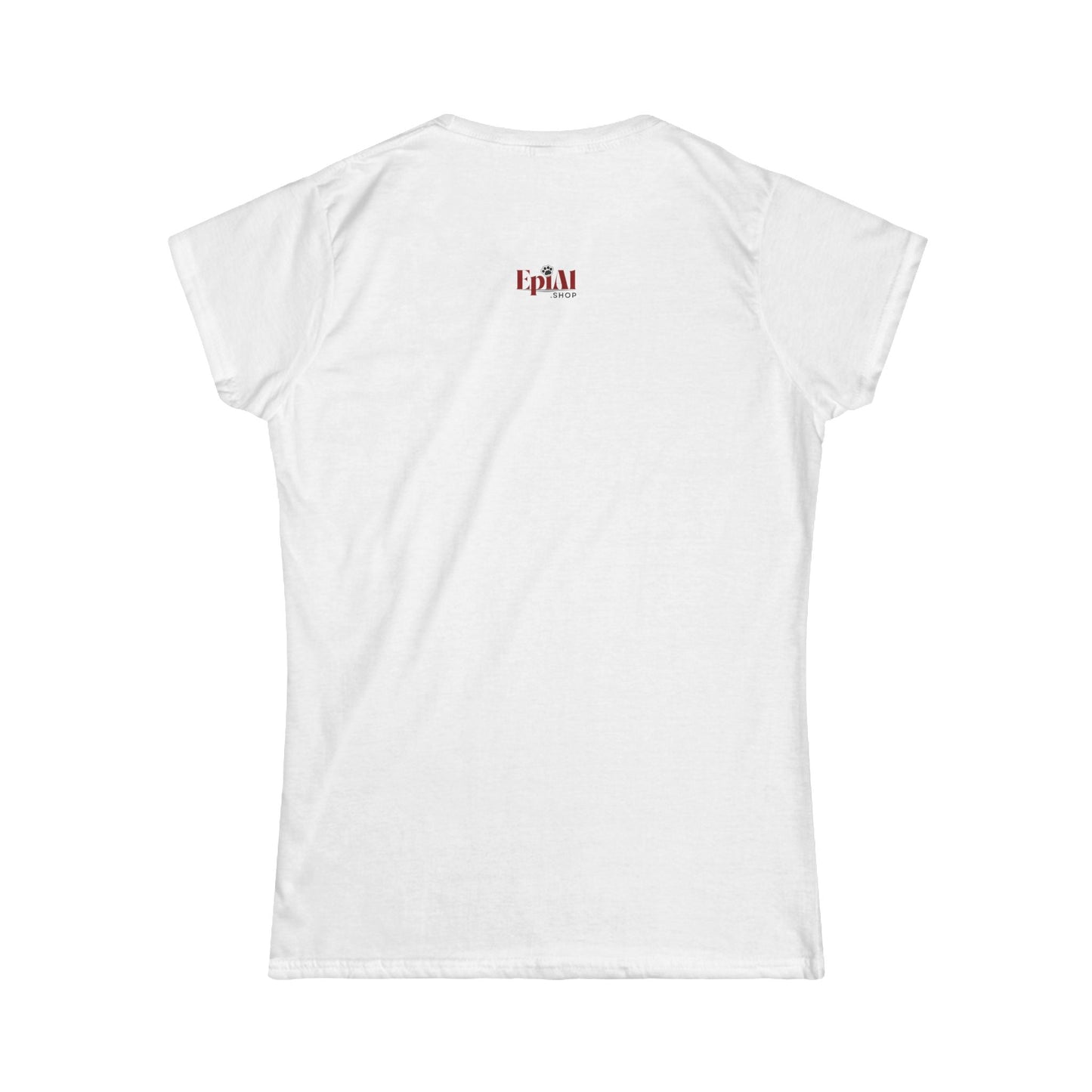 Camiseta Softstyle para Mujeres Christmas Cat Mama
