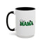 Christmas Cat Mama Accent Coffee Mug - 11oz & 15oz